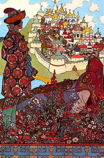 Ivan Bilibin The Island of Buyan 1905 oil painting image